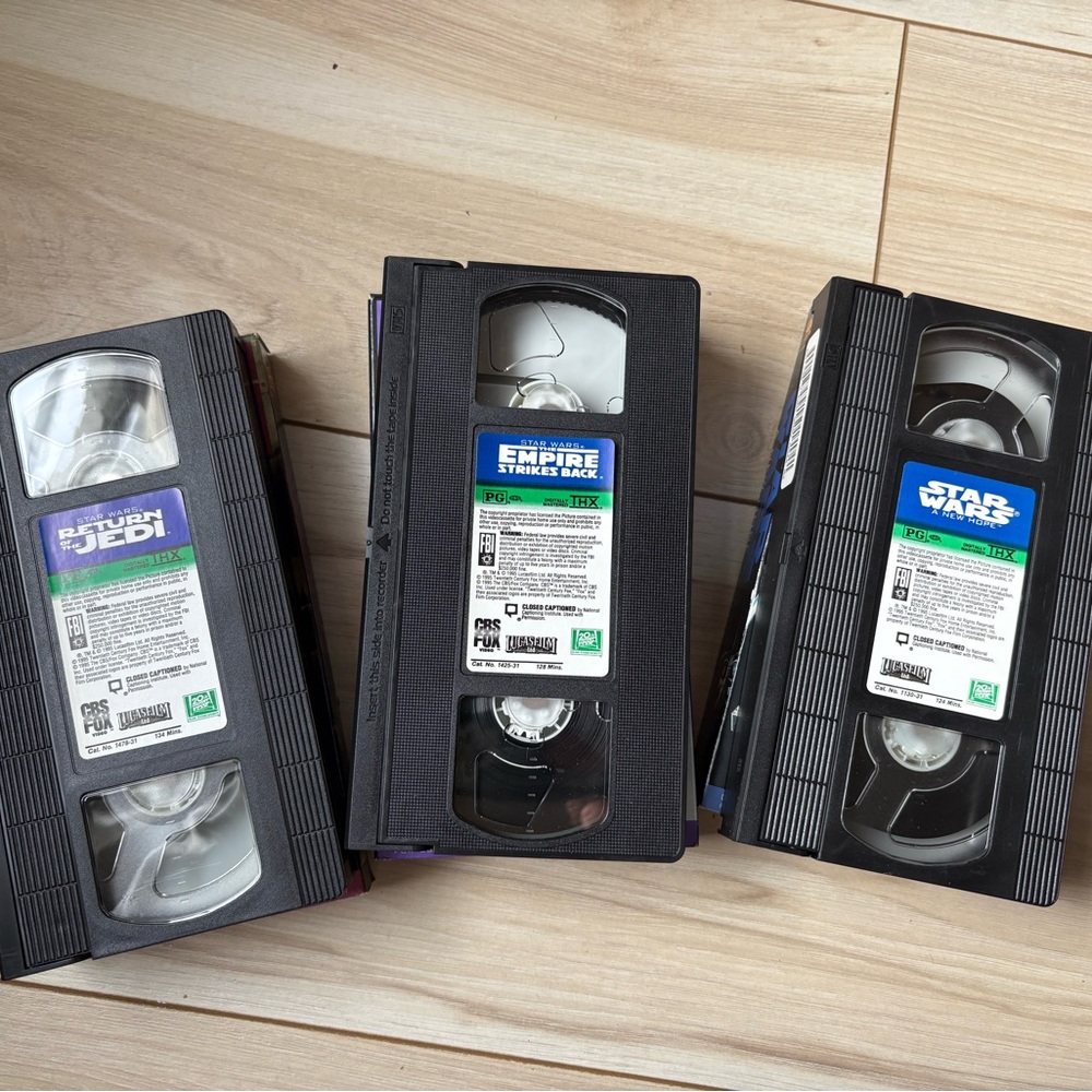 Star Wars Original Trilogy VHS THX Box Set A New Hope Empire Jedi Vintage - Picture 5 of 5